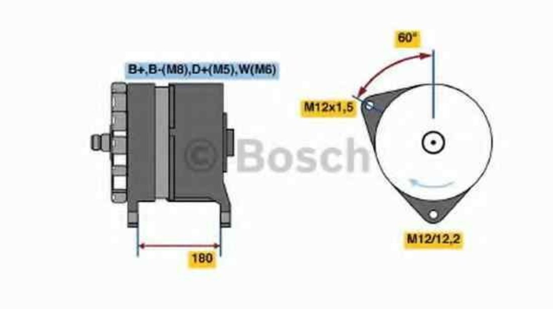 Generator / Alternator MERCEDES-BENZ AXOR 2 BOSCH 0 986 041 640