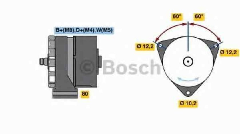 Generator / Alternator MERCEDES-BENZ LK/LN2 BOSCH 0 986 037 410