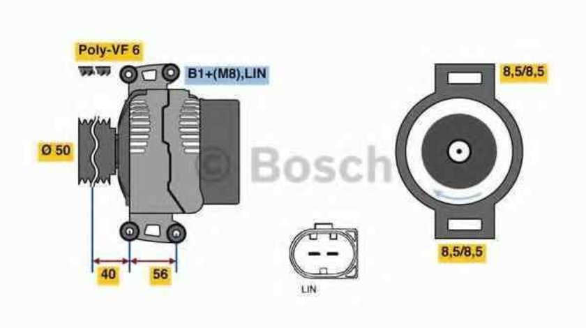 Generator / Alternator MERCEDES-BENZ SPRINTER 3,5-t caroserie (906) BOSCH 0 986 049 010