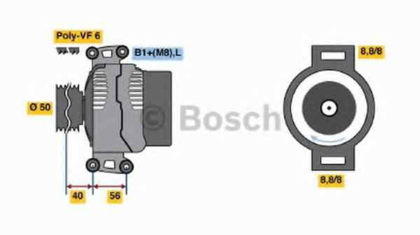 Generator / Alternator MERCEDES-BENZ SPRINTER 3-t caroserie (903) BOSCH 0 986 042 530