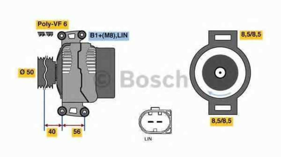 Generator / Alternator MERCEDES-BENZ VIANO (W639) BOSCH 0 986 049 010