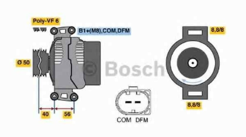 Generator / Alternator MERCEDES-BENZ VITO bus (W639) BOSCH 0 124 625 022