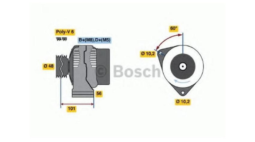 Generator / alternator Mercedes CLK Cabriolet (A208) 1998-2002 #2 0101544602