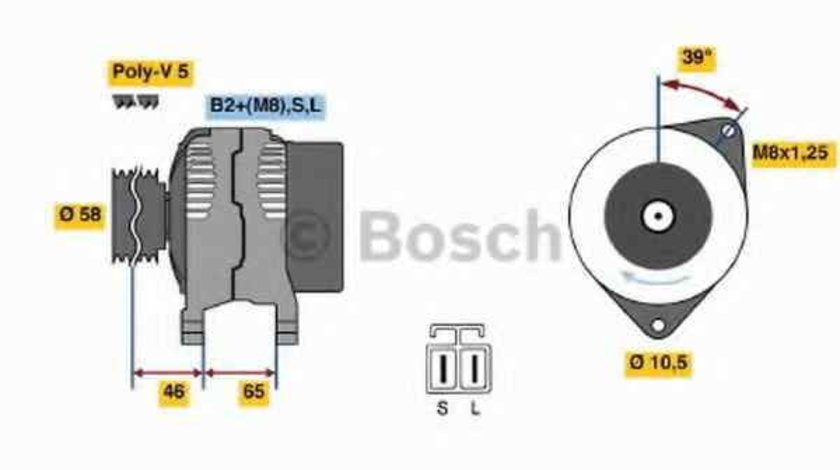 Generator / Alternator MITSUBISHI CARISMA limuzina DA BOSCH 0 124 325 008
