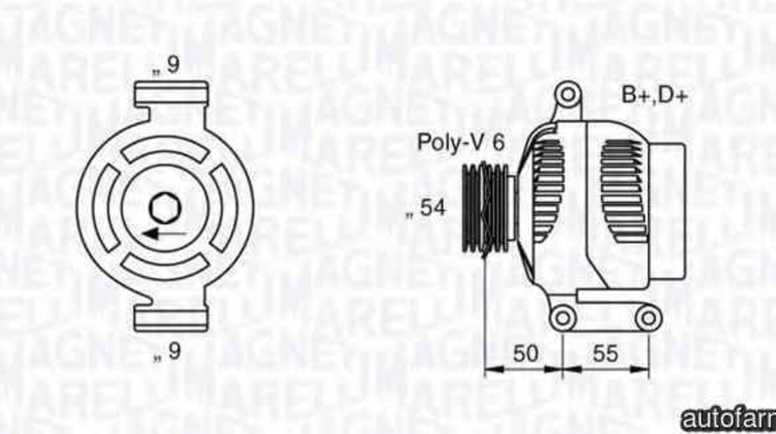 Generator / Alternator OPEL AGILA (A) (H00) MAGNETI MARELLI 063358061010
