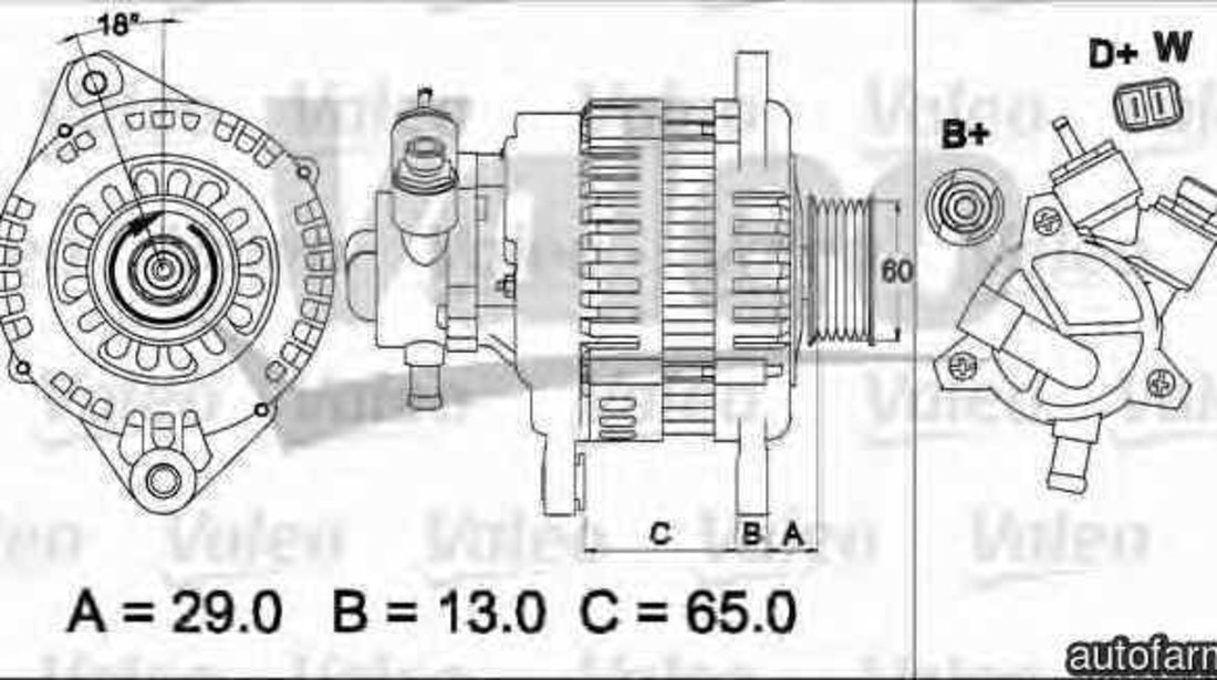 Generator / Alternator OPEL ASTRA G hatchback F48 F08 VALEO 437497