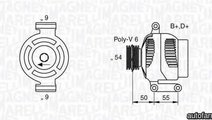 Generator / Alternator OPEL ASTRA H combi (L35) MA...