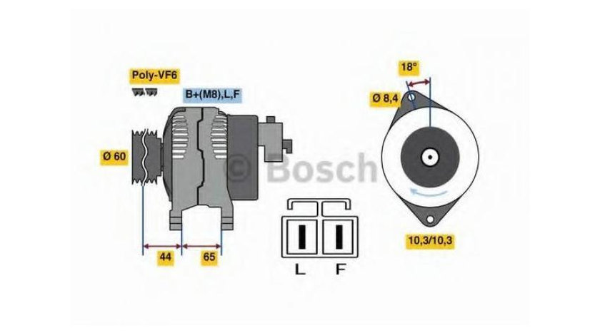 Generator / alternator Opel CORSA C caroserie (F08, W5L) 2000-2016 #2 0986048301