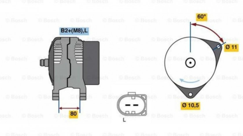 Generator / alternator Peugeot BOXER caroserie 2006-2016 #2 0124525064