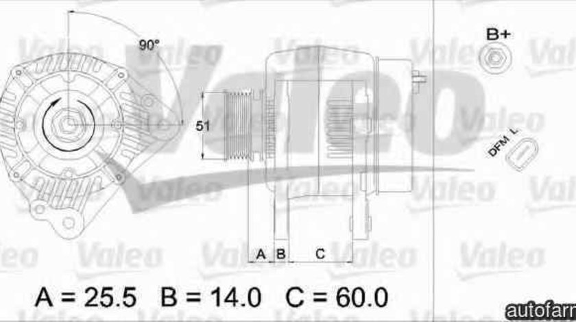 Generator / Alternator SEAT CORDOBA 6K1 6K2 Producator VALEO 437404