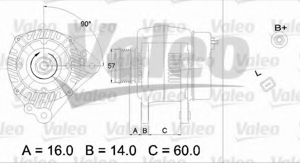 Generator / Alternator SEAT IBIZA IV (6L1) (2002 - 2009) VALEO 437341 piesa NOUA