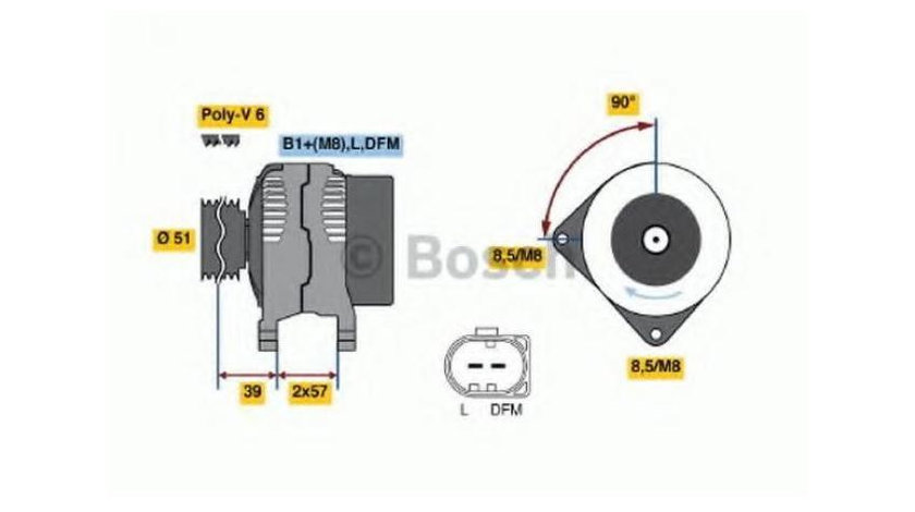 Generator / alternator Skoda FABIA 2006-2014 #2 0124325044