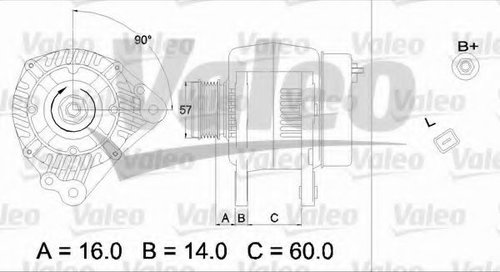 Generator / Alternator SKODA OCTAVIA II (1Z3) (2004 - 2013) VALEO 437341 piesa NOUA