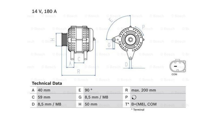 Generator / alternator Volkswagen VW PASSAT CC (357) 2008-2012 #2 0121715077