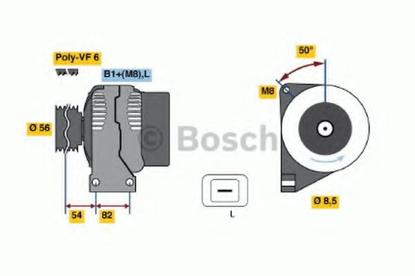 Generator / Alternator VOLVO S60 I (2000 - 2010) BOSCH 0 986 042 840 piesa NOUA