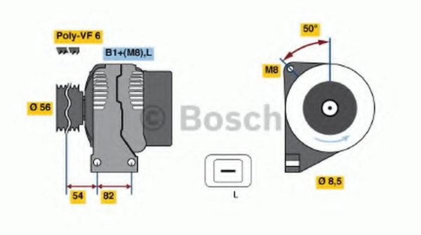 Generator / Alternator VOLVO S80 I (TS, XY) (1998 - 2006) BOSCH 0 986 042 840 piesa NOUA