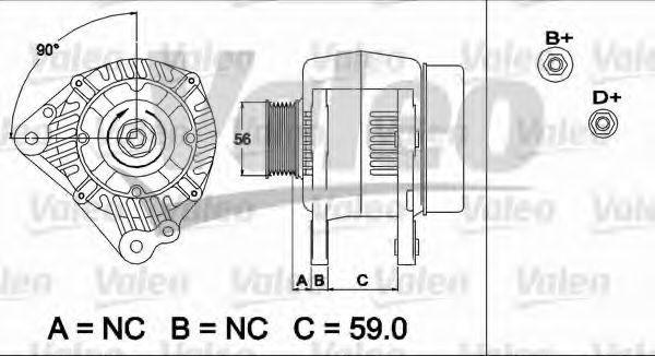 Generator / Alternator VW NEW BEETLE (9C1, 1C1) (1998 - 2010) VALEO 437492 piesa NOUA