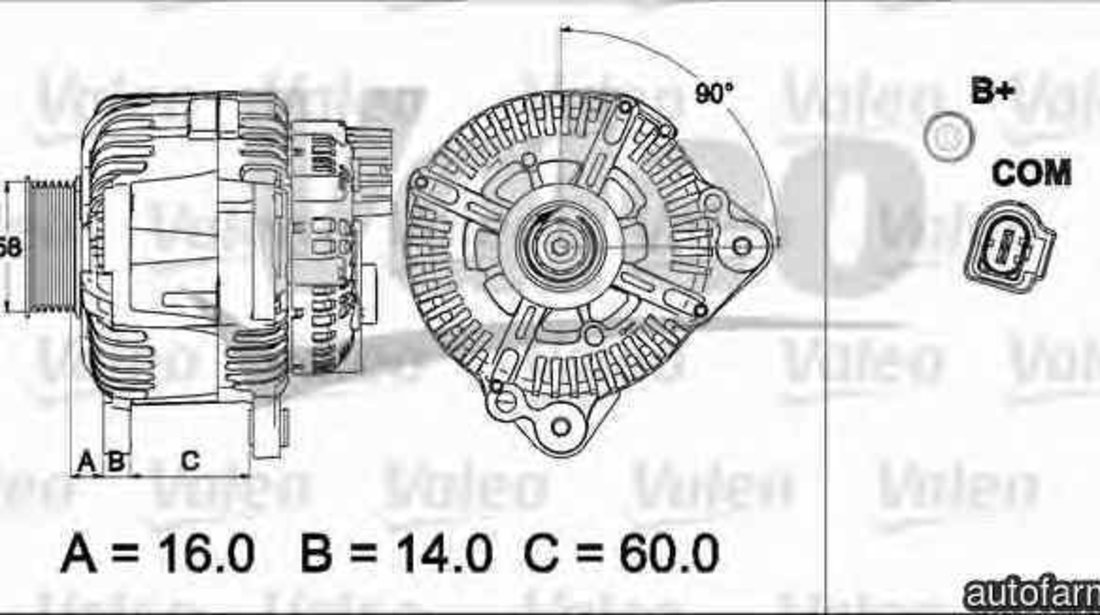 Generator / Alternator VW TOUAREG 7LA 7L6 7L7 VALEO 437507