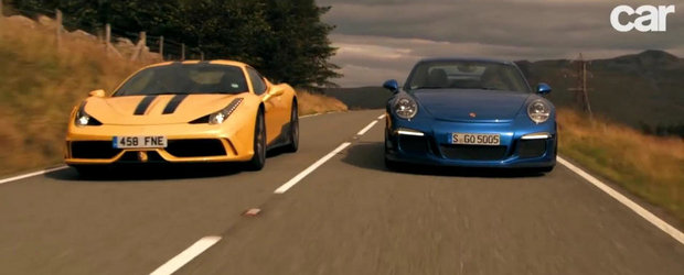 Germania vs Italia: Porsche 991 GT3 provoaca la duel noul Ferrari 458 Speciale