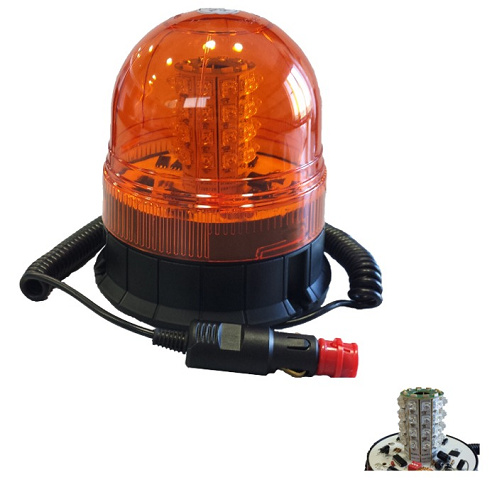 GIROFAR INTERMITENT CU LEDURI 12-24V. BAZA MAGNETICA JBM 52375 JBM