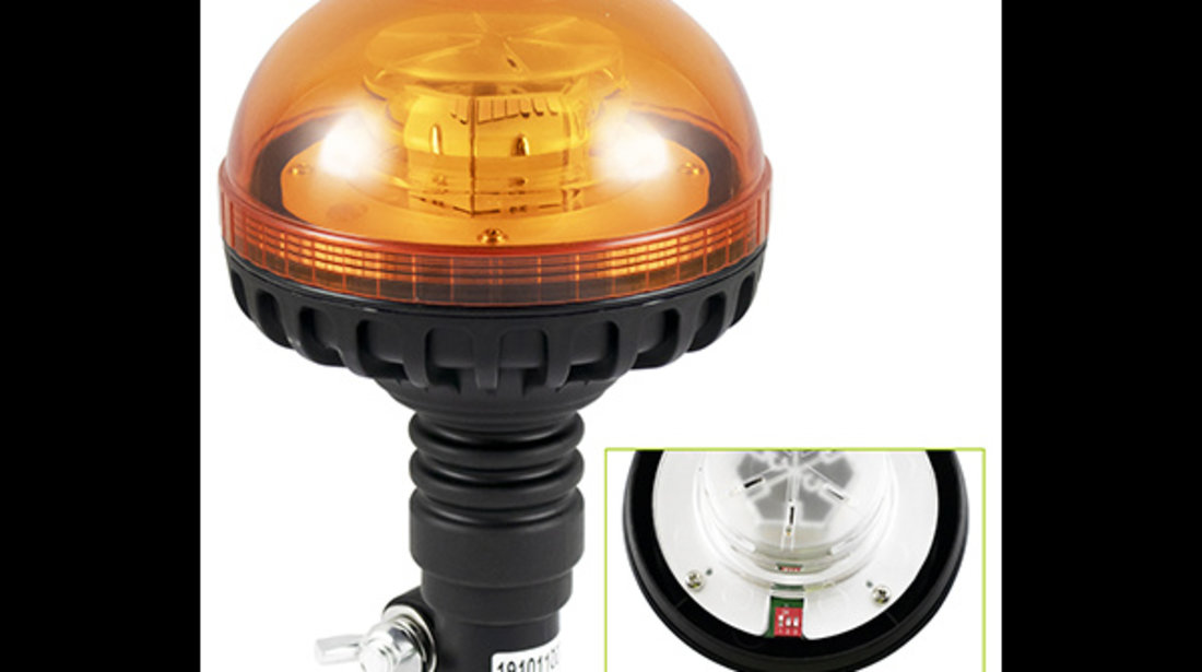 Girofar Led 12-24v Cu Baza Flexibila Jbm 53690