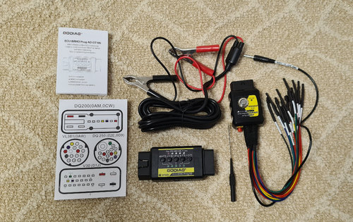 Godiag GT105 Breakout Box + GT107 adaptor DSG DQ250 DQ200 VL381 VL300 DQ500 DL501