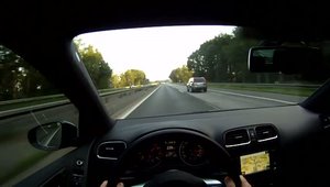 Golf 6 GTI pe autostrada
