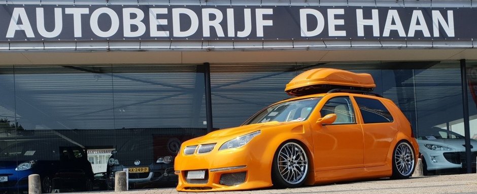 Golf-ul ASTA a fost modificat sa semene cu un E60. Acum se si vinde la pret de E60 Golf-ul ASTA a fost modificat sa semene cu un E60. Acum se si vinde la pret de E60