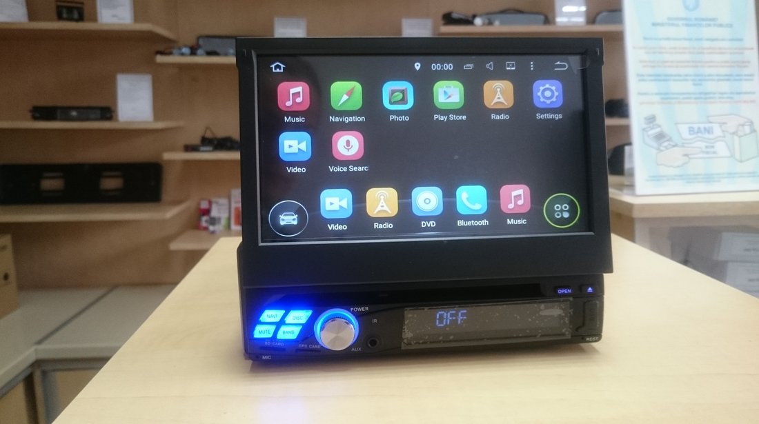 GPS auto 1 Din cu platforma Android 5.1