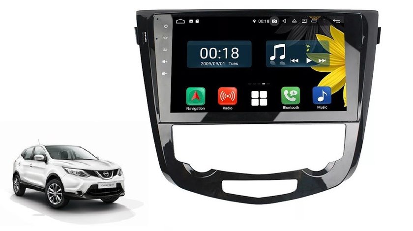 GPS / Navigatie Android Nissan Qashqai / Cadou ~ Camera de mers inapoi Cadou !