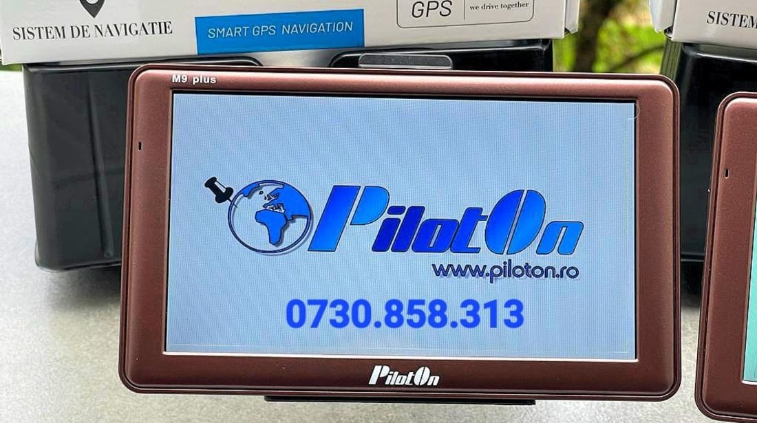 Gps PILOT ON camion Pillot On M .9 plus model 2023 Harti Igo Primo Full Europa Gps NOU PILOT ON M.9