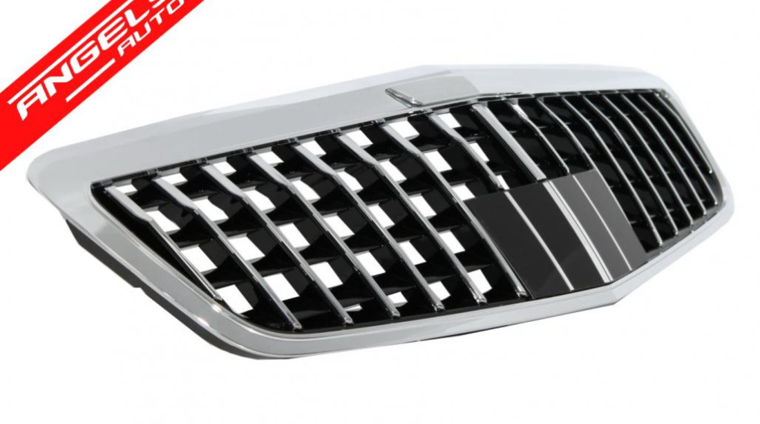 Grilă radiator Mercedes S-Class W221 (2010-2013) Vertical Design Crom