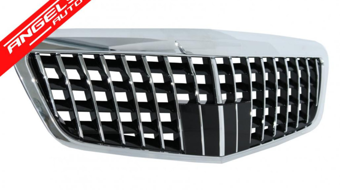 Grilă radiator Mercedes S-Class W221 (2010-2013) Vertical Design Crom