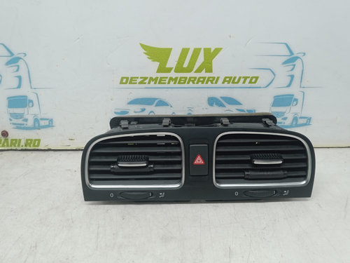 Grila aer bord centrala 5k0815736 Volkswagen VW Golf 6 [2008 - 2015] 2.0 tdi CFH