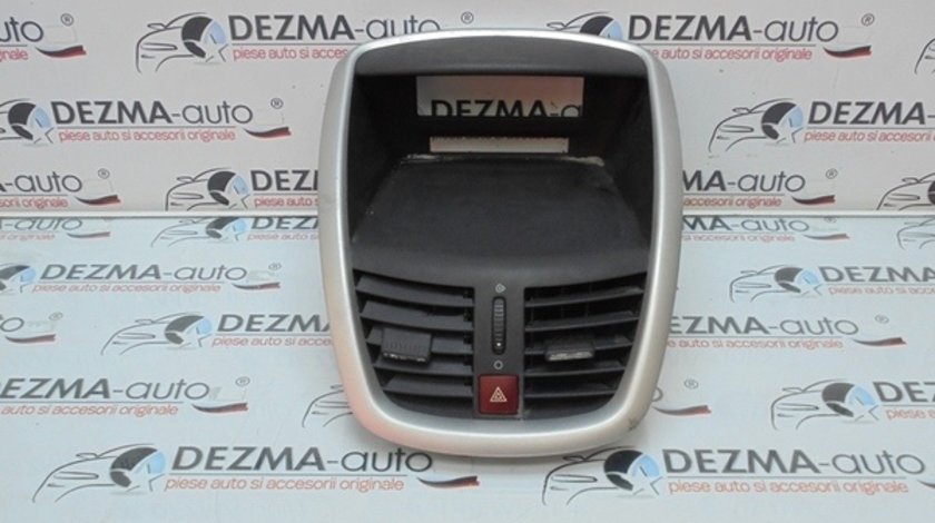 Grila aer bord centrala, cod 9650068177, Peugeot 207 (WA) (id:252696)