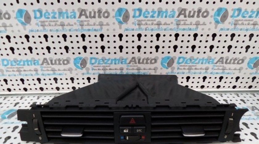 Grila aer bord centrala cu buton avarie, 9130464, Bmw 3 Touring (E91), 2005-2011, (id:171543)