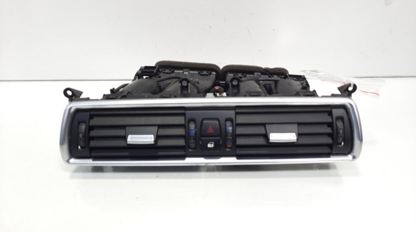 Grila aer bord centrala cu buton avarii, Bmw 5 Touring (F11) (idi:607726)