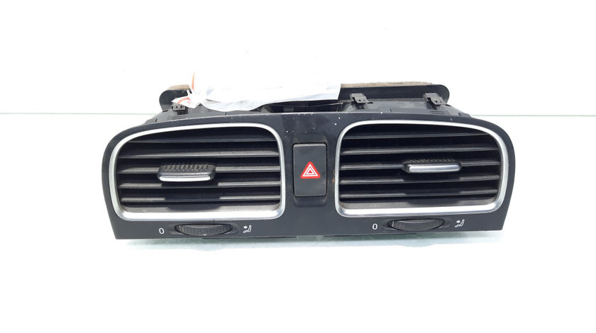 Grila aer bord centrala cu buton avarii, VW Golf 6 Variant (AJ5) (id:560059)