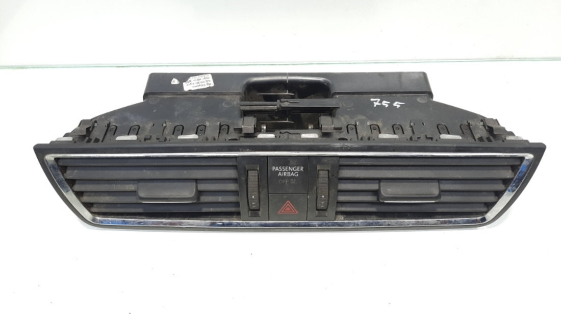 Grila aer bord centrala grila cu buton avarii, cod 5JA820951B, Seat Toledo 4 (KG3) (id:478554)