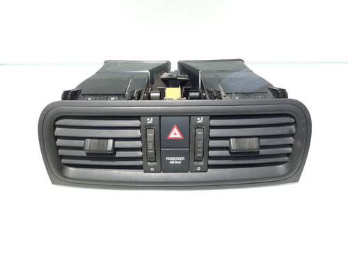 Grila aer bord centrala si buton avarii, cod 5J0820951, Skoda Fabia 2 (5J, 542) (id:475509)