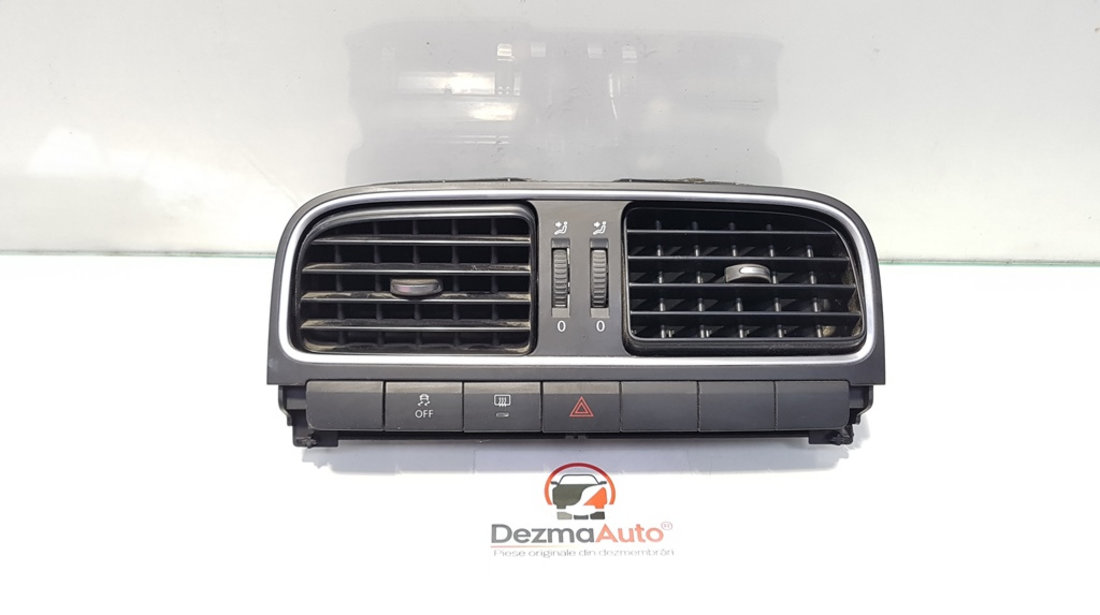 Grila aer bord centrala, VW Polo sedan (6R), cod 6RF819728A