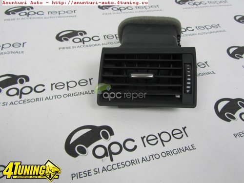 Grila aer stanga neagra originala Audi A8 4E cod 4E0820901