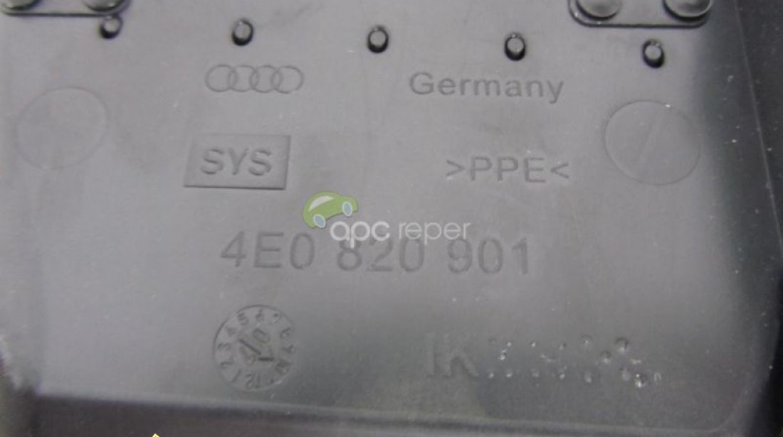 Grila aer stanga neagra originala Audi A8 4E cod 4E0820901