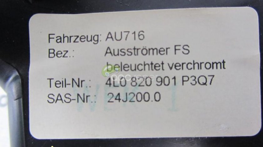 Grila aer stanga original Audi Q7 4L cod 4L0820901P3Q7