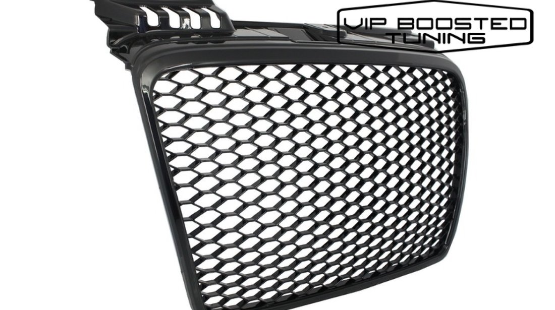 Grila Audi A4 B7 (2004- 2008) RS4 Design Negru LUCIOS