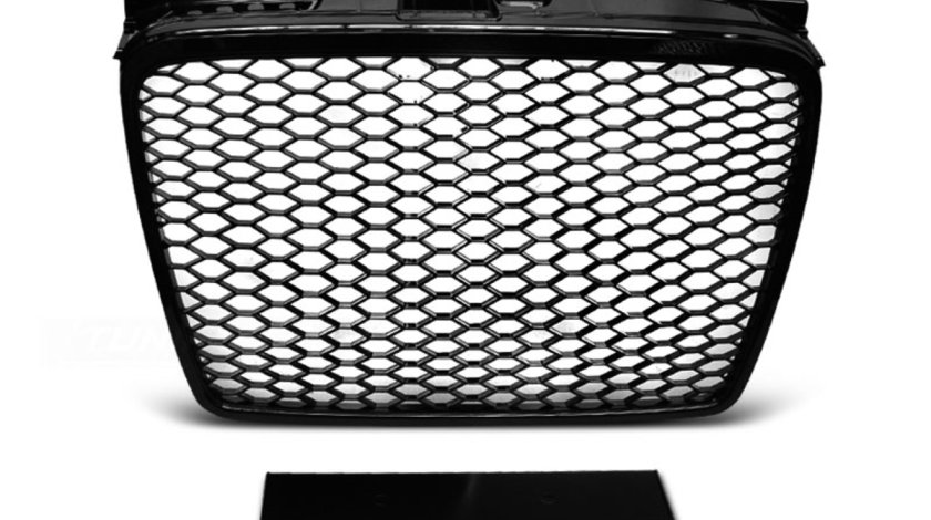 Grila Audi A4 B7 model RS intre 2004-2008 Negru Lucios