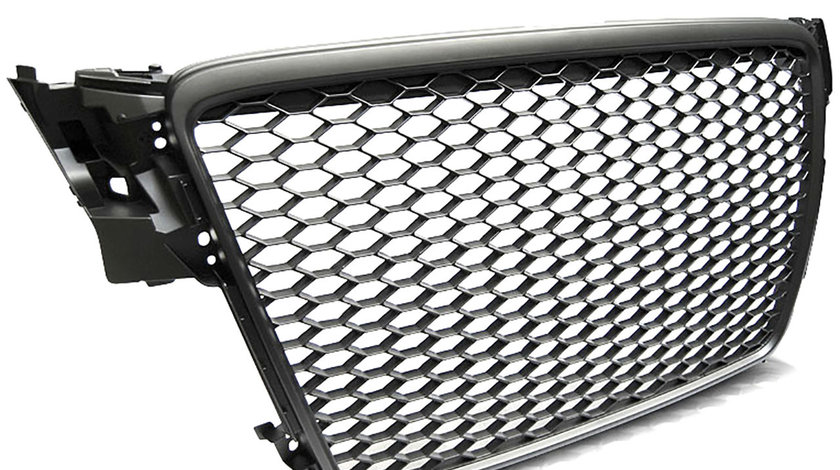 Grila Audi A4 B8 (08-11) Negru-Mat RS Design