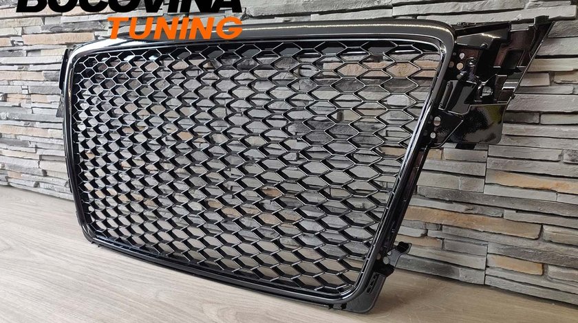GRILA AUDI A4 B8 RS DESIGN (07-12) NEGRU