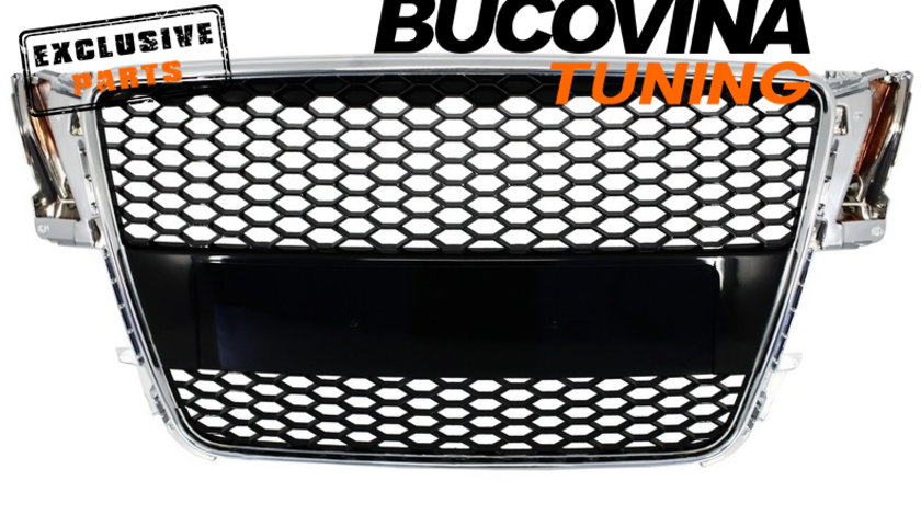GRILA AUDI A5 8T RS DESIGN (07-11) NEGRU-CROM