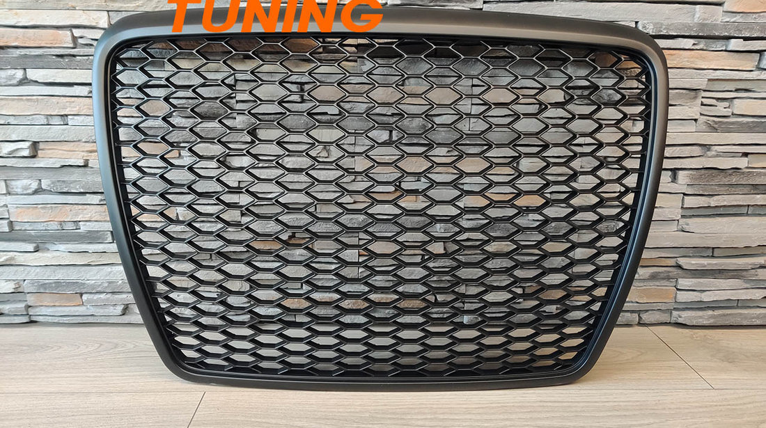 Grila Audi A6 4F C6 (04-11) Negru Mat RS Design